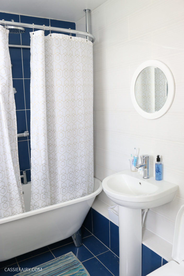 My bathroom renovation: How to fit a shower over a freestanding tub ...