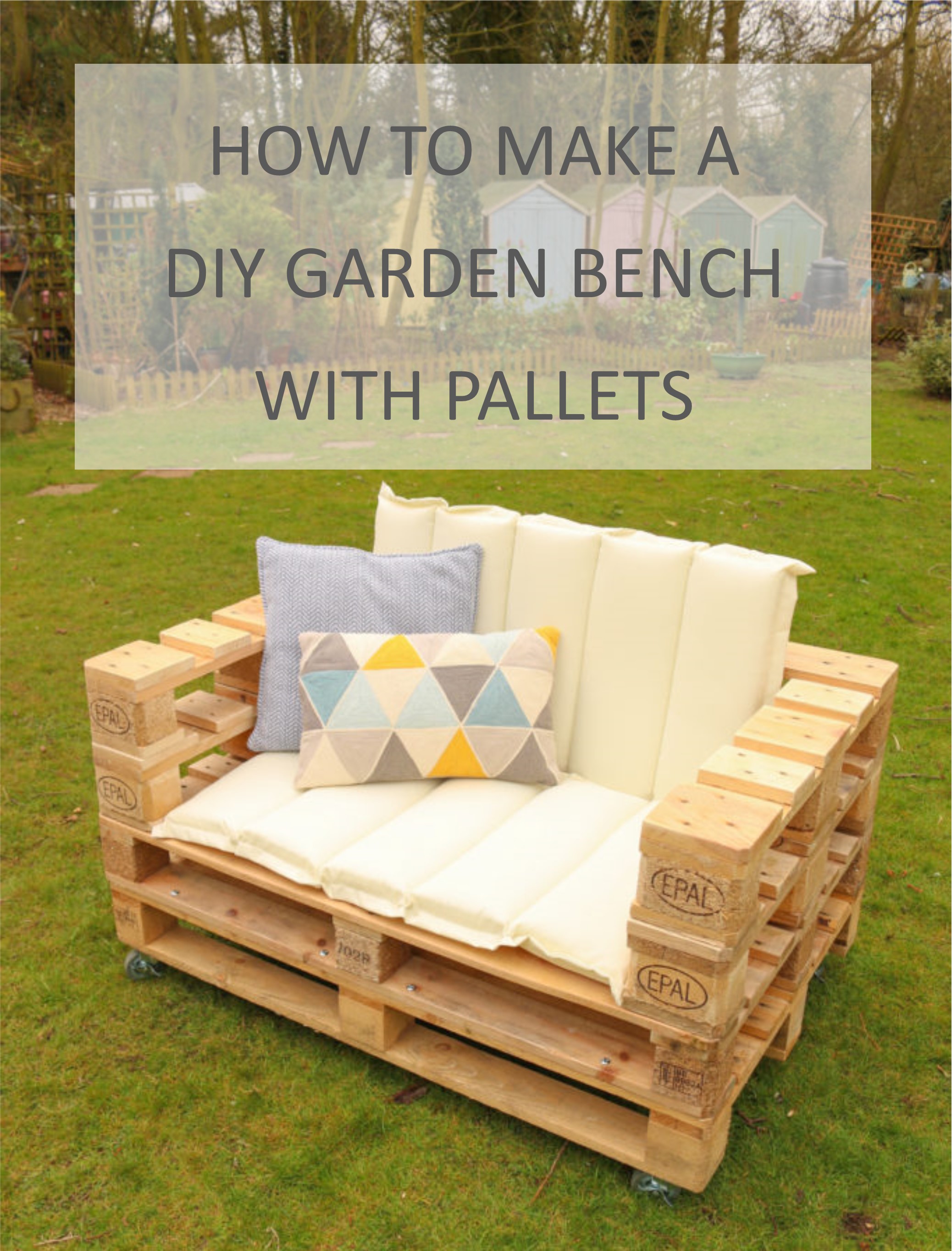 How to DIY an outdoor sofa from pallets