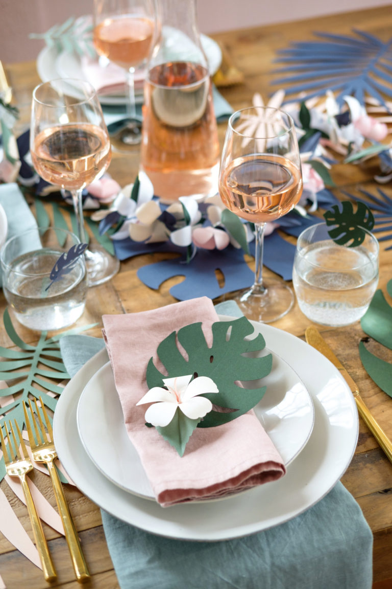 DIY Paper decorations for a tropical themed party | My Thrifty Life by ...