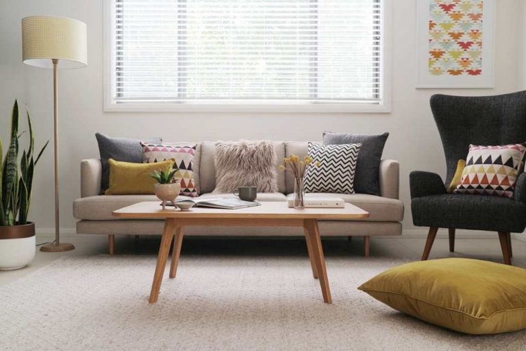 Take one neutral sofa how to style your living room 6 different ways