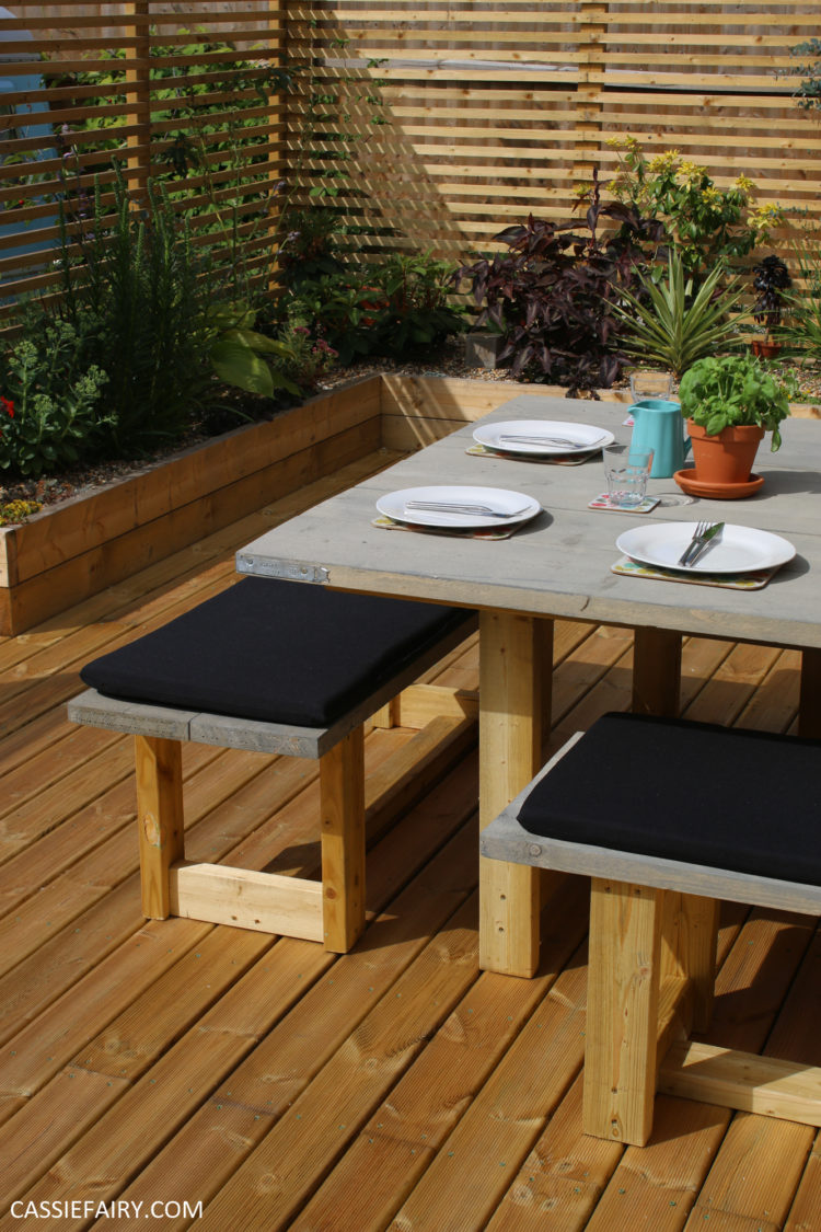 How to DIY rustic garden benches using upcycled scaffold boards My