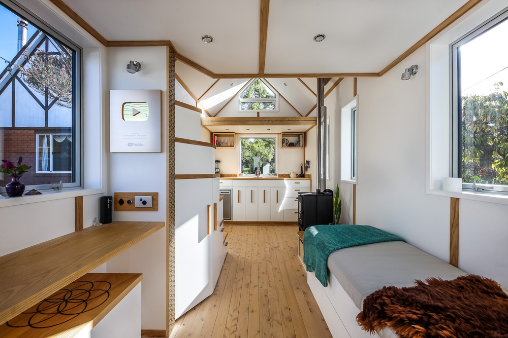 Minimalists live big in a tiny house