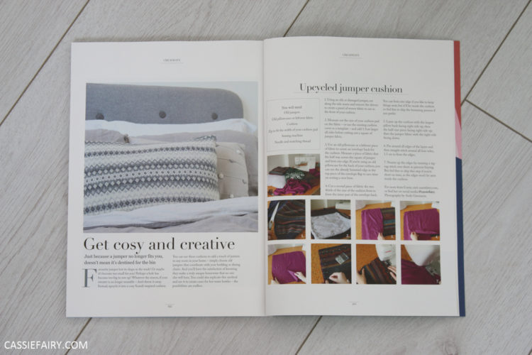 How to turn an old fair isle jumper into a cosy cushion My Thrifty