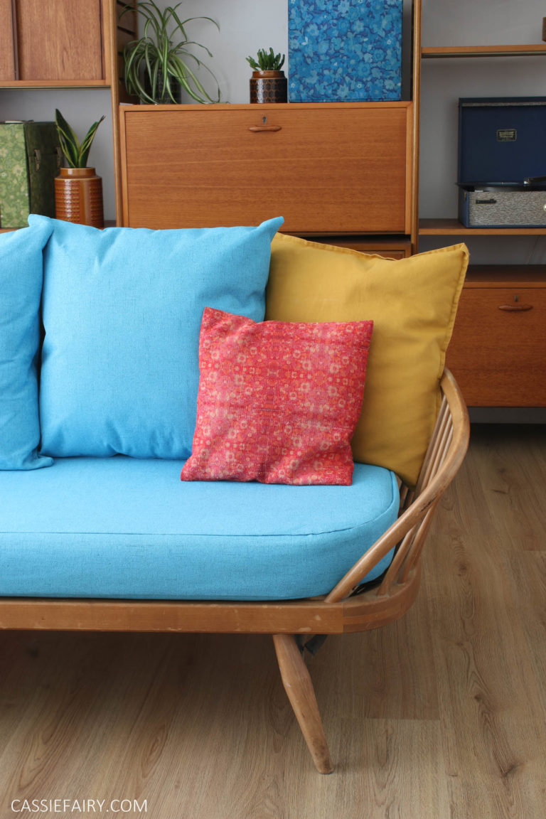 How to sew new sofa covers and cushions for an Ercol studio couch My