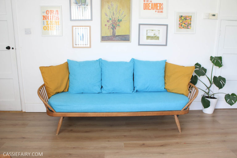 How to sew new sofa covers and cushions for an Ercol studio couch My