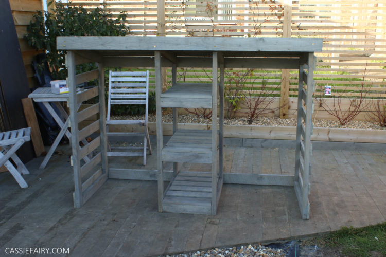 How to DIY a bin store using leftover timber or pallet wood My