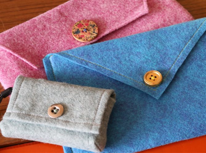 Easy sewing project make your own felt device case My Thrifty Life