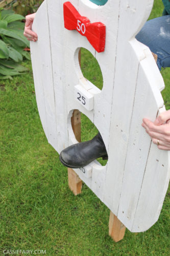 How to DIY a freestanding Snowman target game from pallet wood | My ...