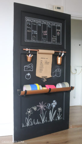 The Doorganiser: How to DIY a family organiser on a door | My Thrifty ...