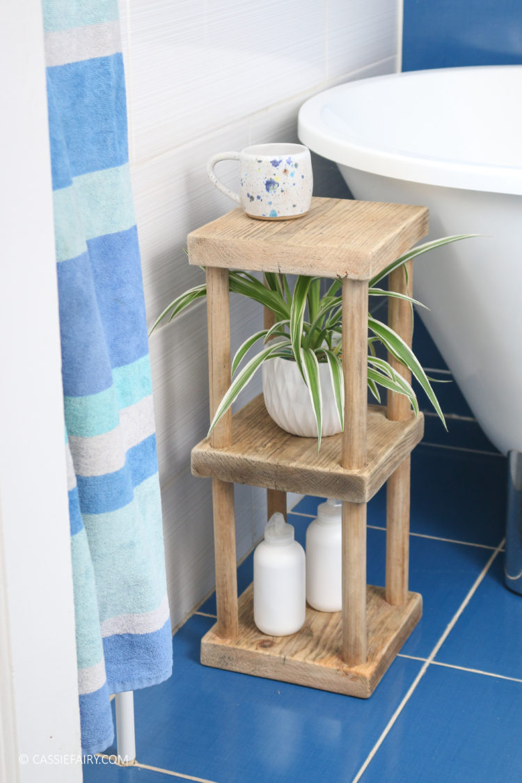 My DIY bathroom: How to build a handy bath-side storage stand for your ...