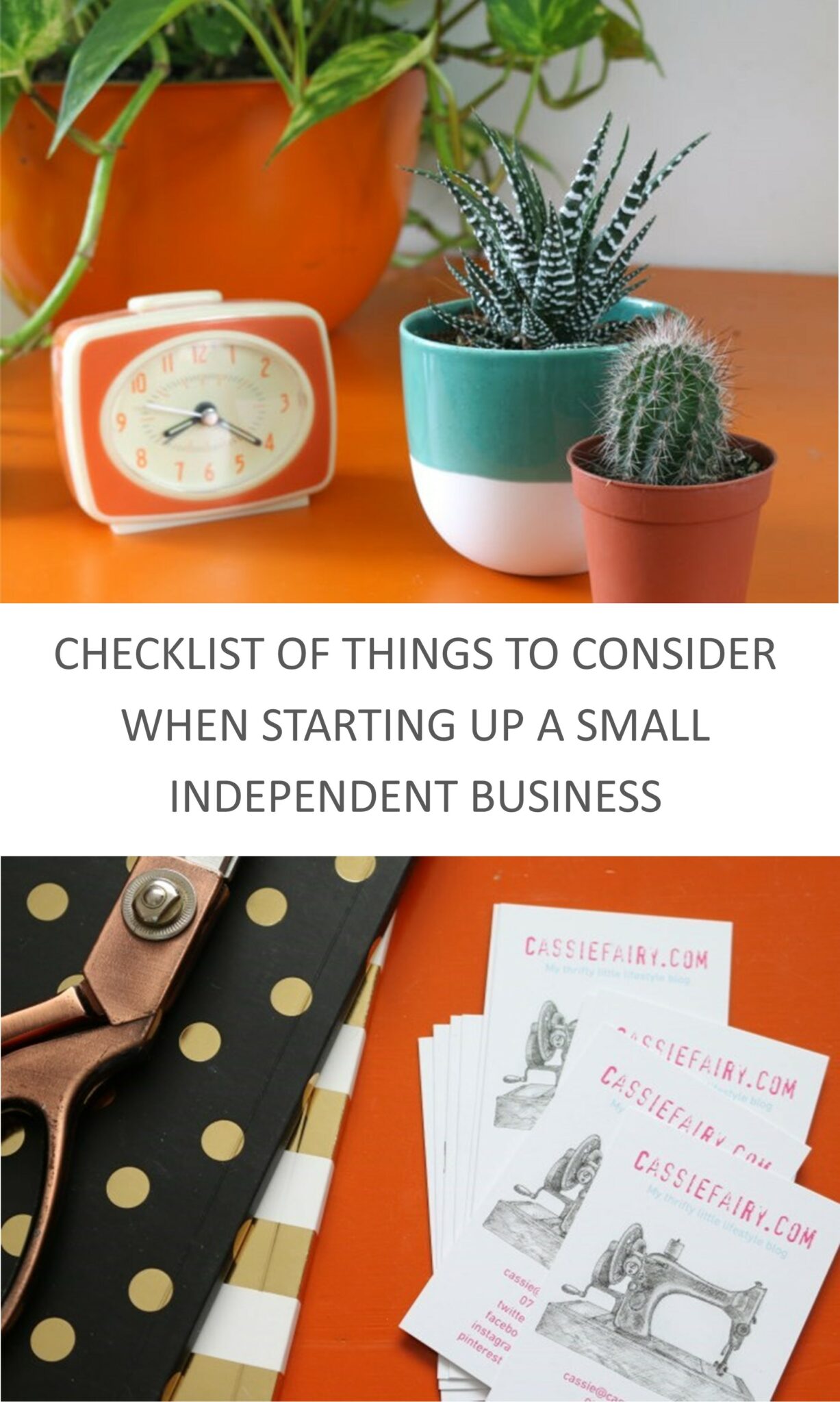 Small Independent Checklist of things to consider when setting up a small independent ...