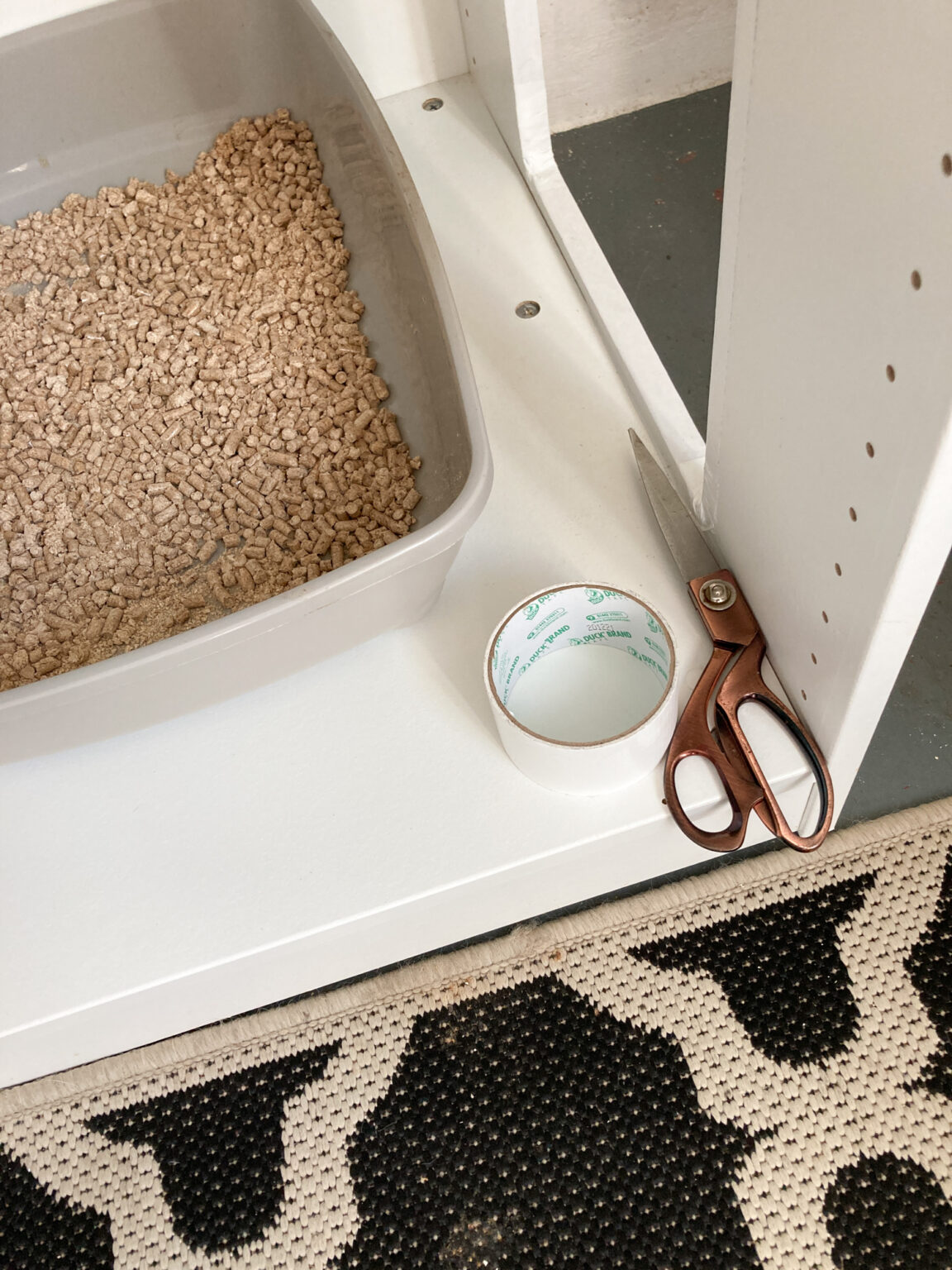 How to DIY a cat cupboard and private bathroom for your pet