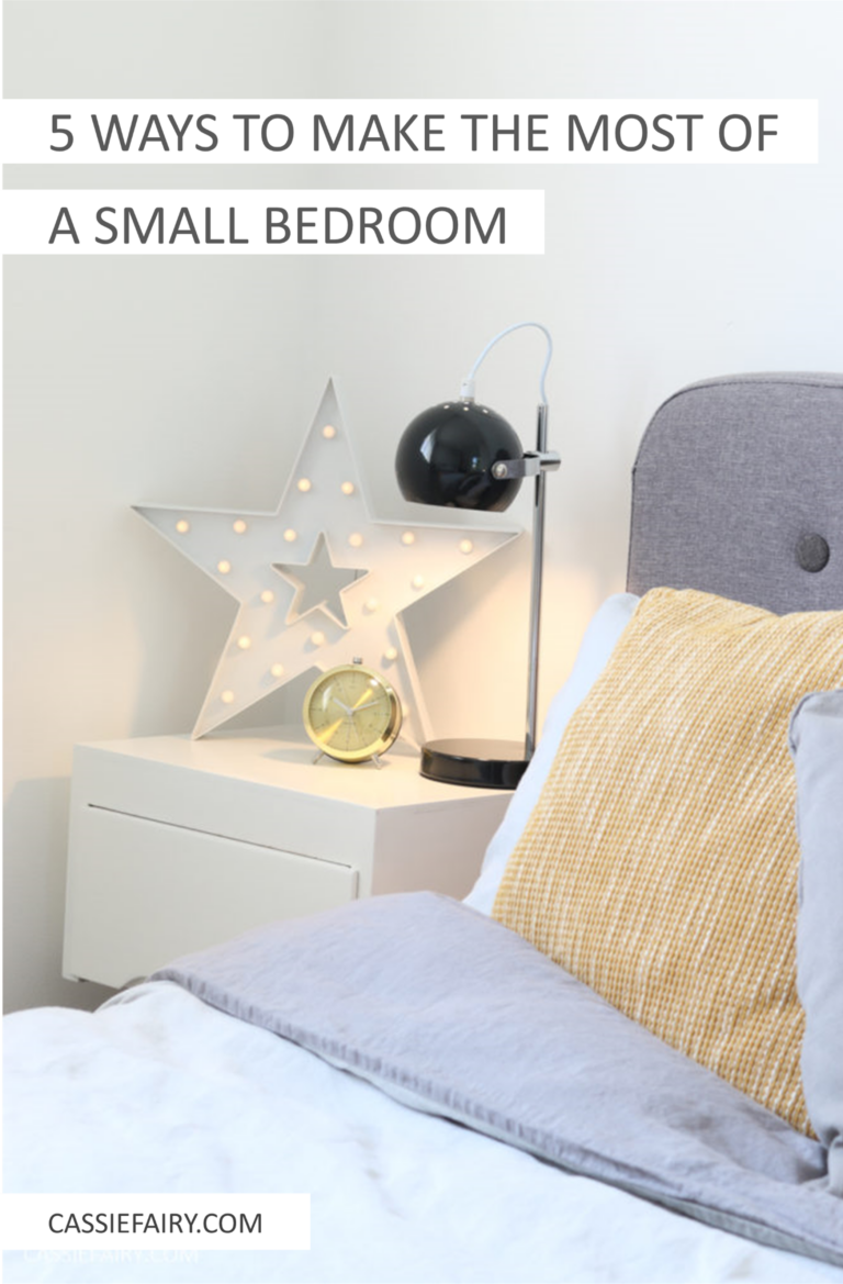 5 Ways to make the most of a small bedroom