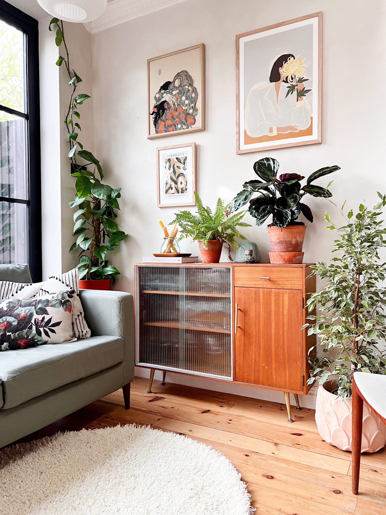 Home tour: Mid-century modern styling in Katie Rowe's peaceful interior