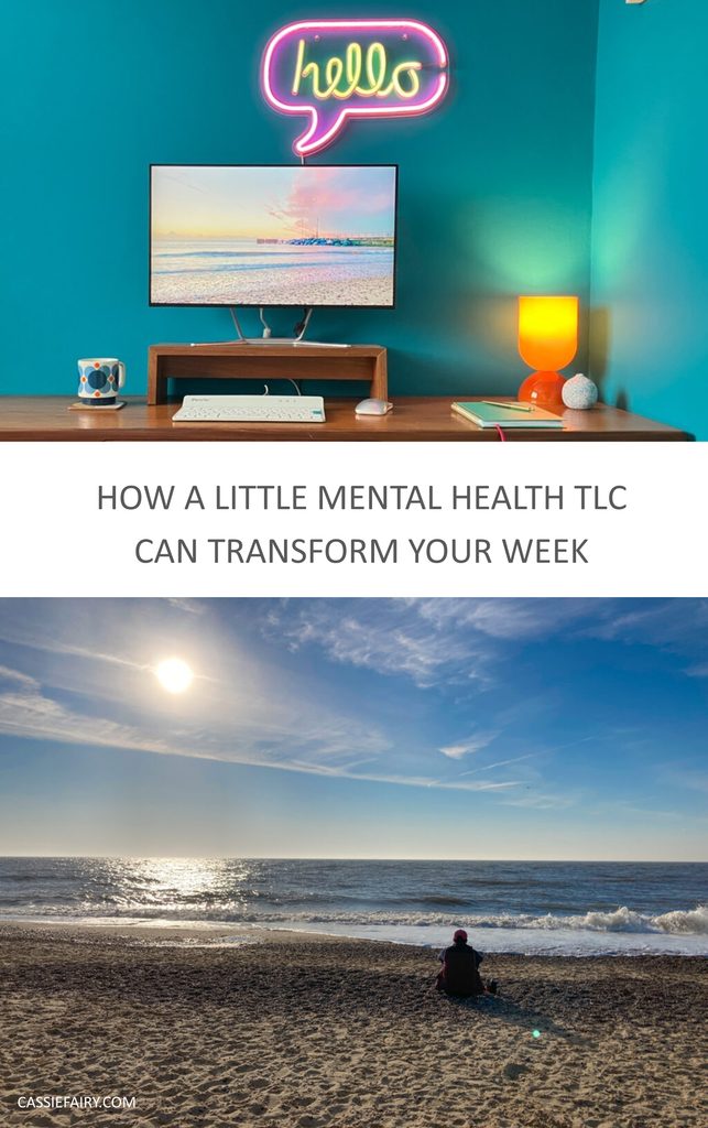 Pinnable image with the text "How a little mental health TLC can transform your week"