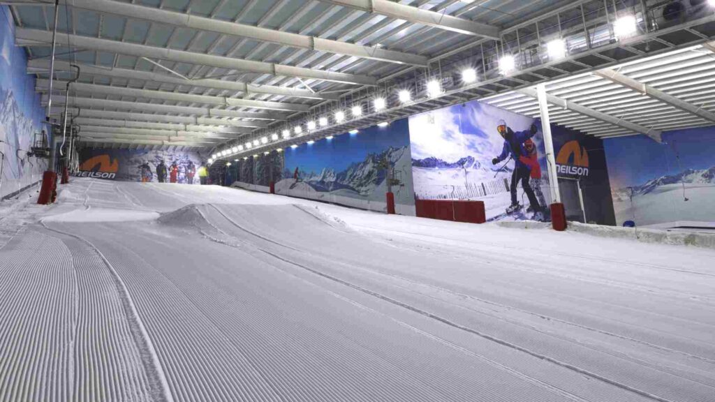 The interior of the snow centre at hemel hempstead.
