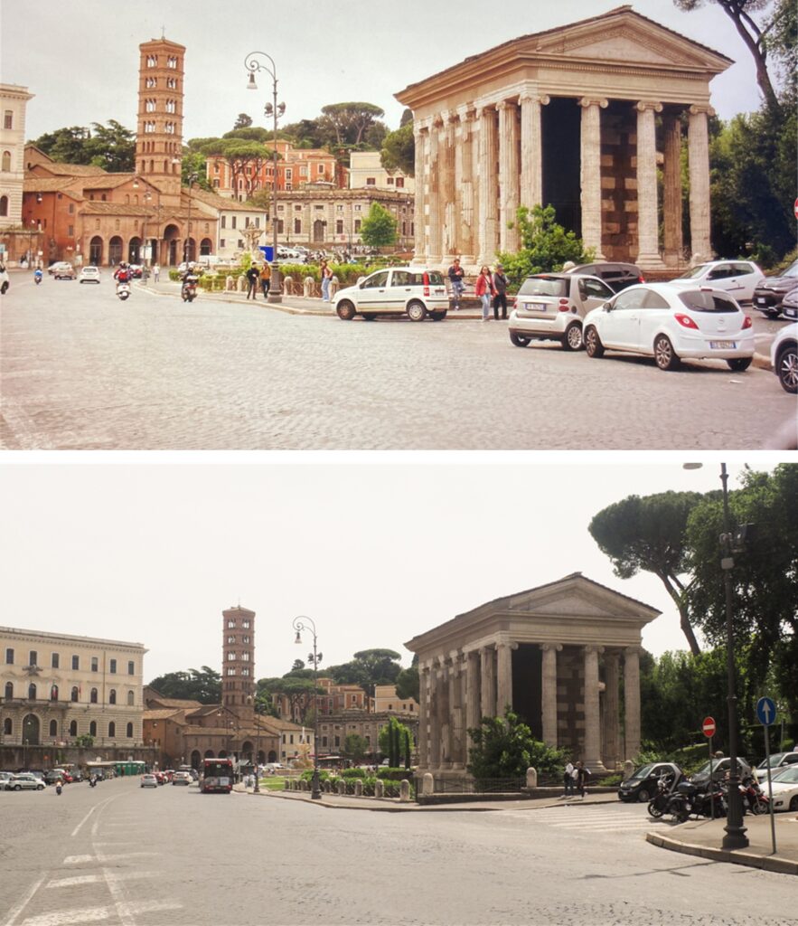 A landmark view of Rome where Emily in Paris was filmed.